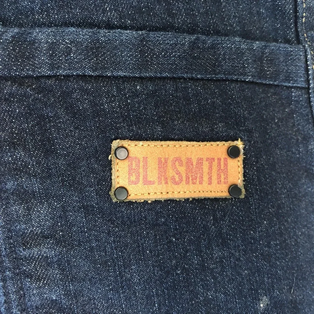 BLKSMTH Jeans Mens 31x34 Blue Selvage Regular Roger Straight Leg Cone Denim USA
